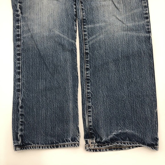 Cremieux Relaxed Denim Jeans Mens 30/32 x 29.5 Straight Blue Distressed *FLAW - Picture 5 of 12